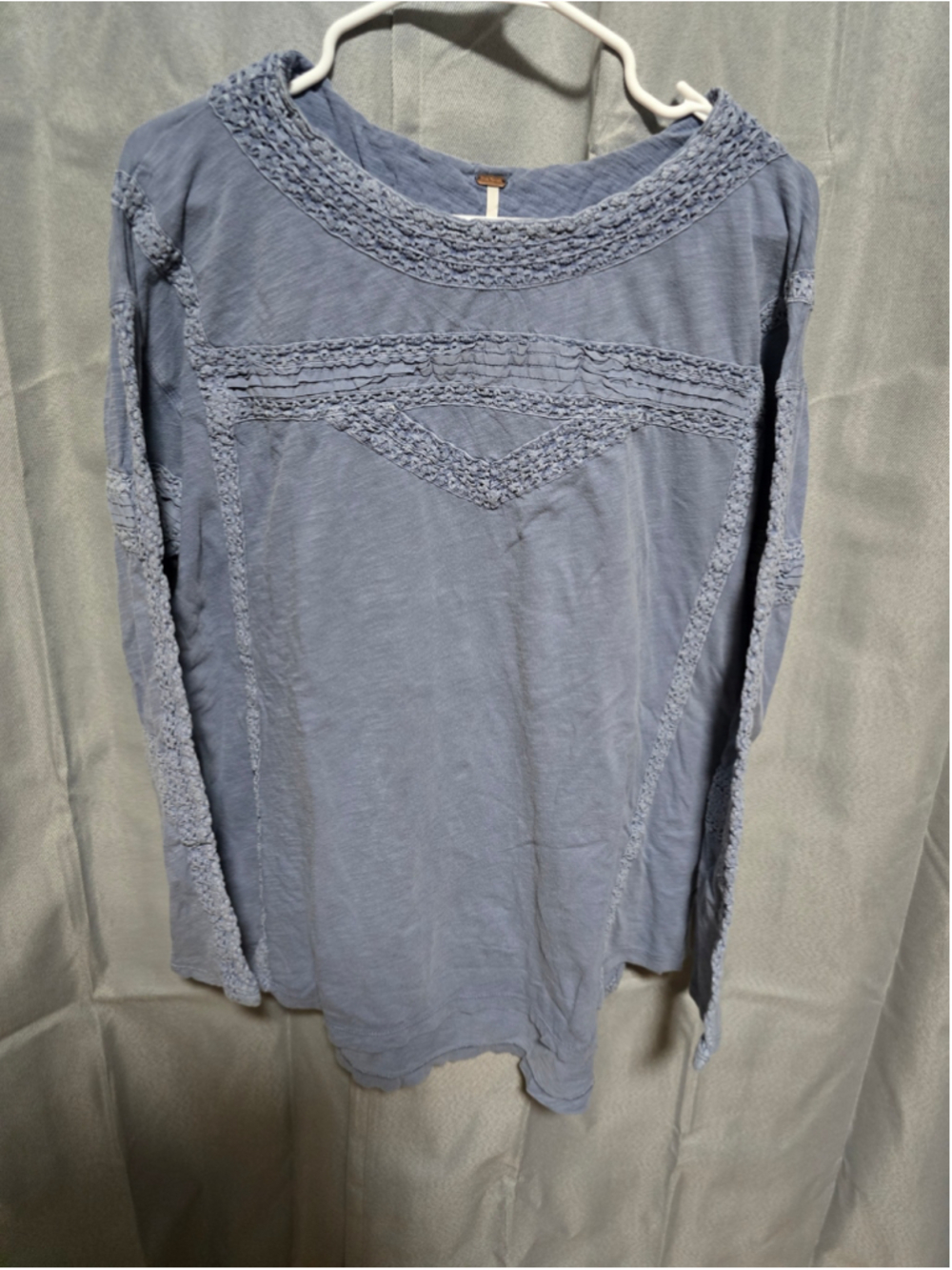 Women's Free People Long Sleeve Tee Blue Size L